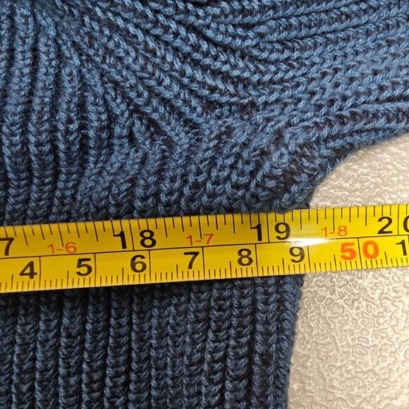 White Stuff Mens L Pentire Crew Sweater in Mid Teal - Picture 6 of 11